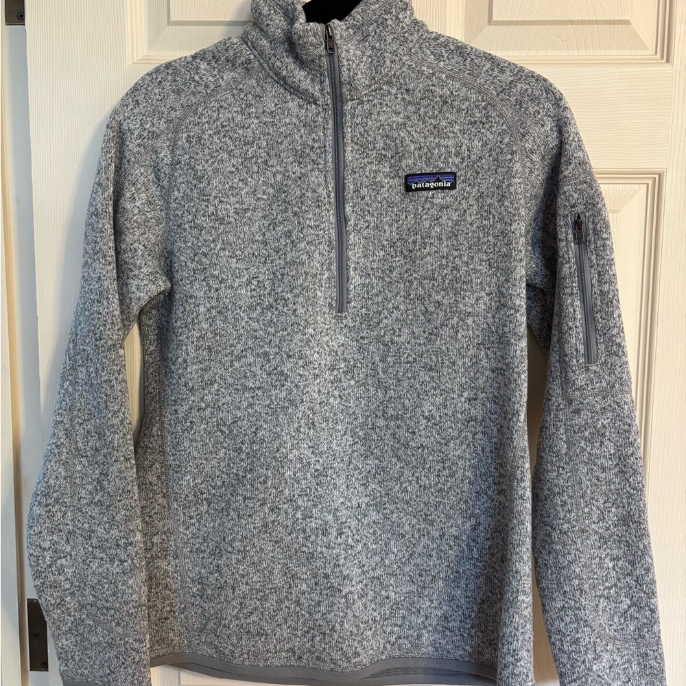 Patagonia Men's Zip-Up Sweater in Heather Gray